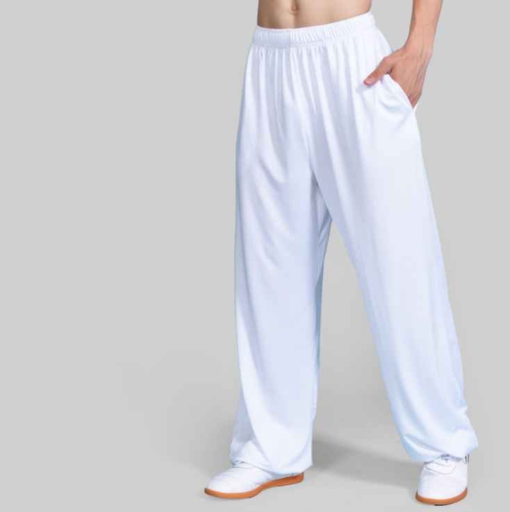 Lightweight Chinese Kung Fu trousers with elastic waistband
